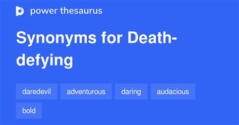 death defying synonym.